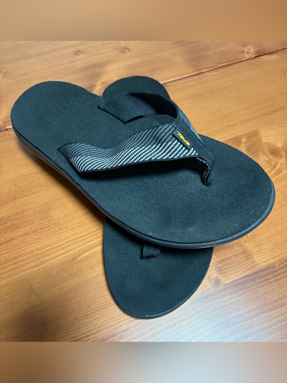 Teva Voya Men’s Flip Flop Sandals Black Size 11
